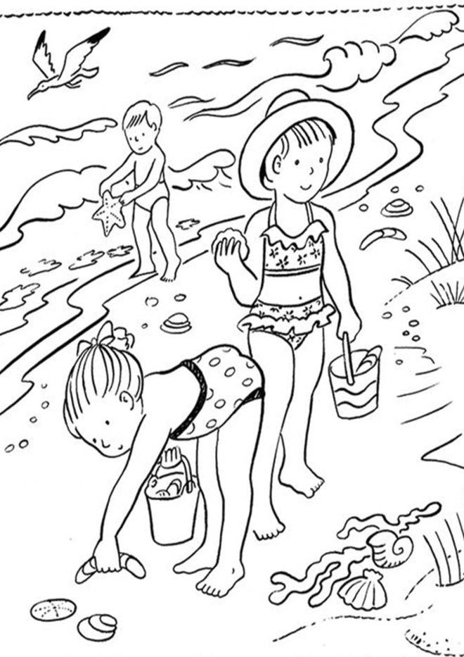 Free & Easy To Print Summer Coloring Pages - Tulamama