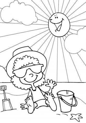 Free & Easy To Print Summer Coloring Pages - Tulamama