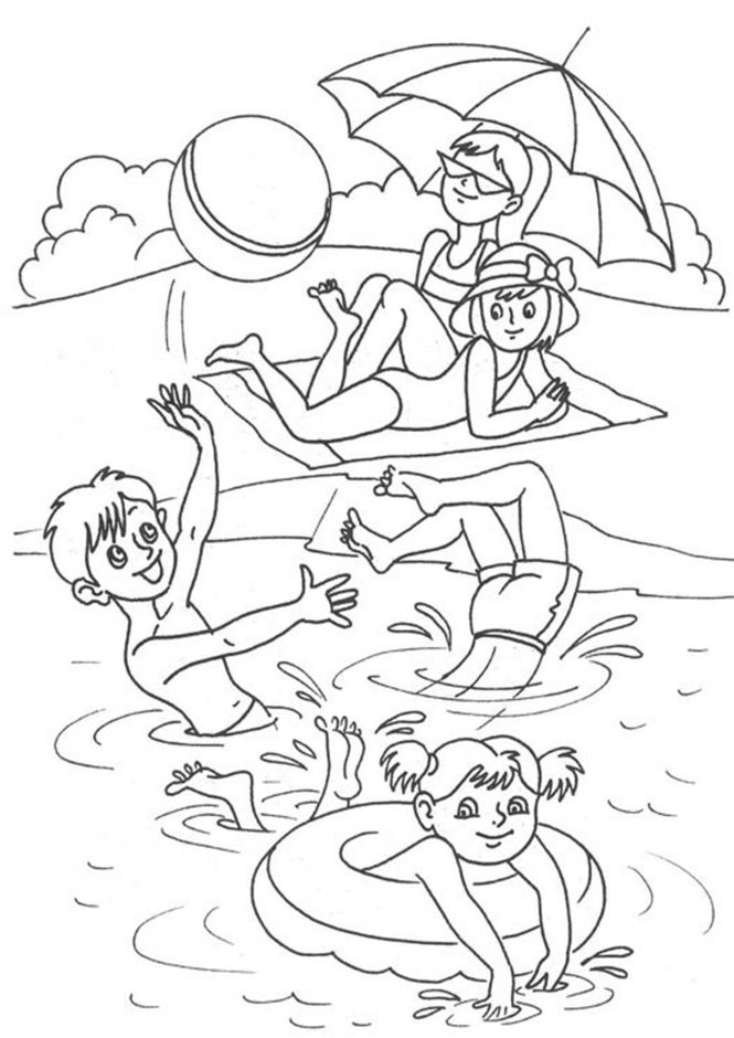 summer coloring pages