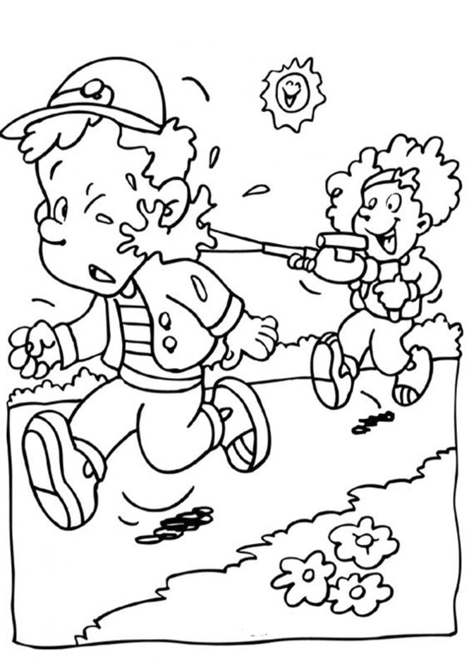 Free & Easy To Print Summer Coloring Pages - Tulamama