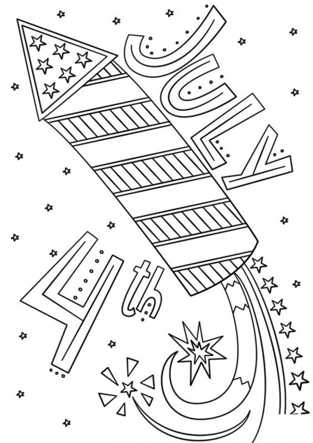 Free & Easy To Print 4th Of July Coloring Pages - Tulamama
