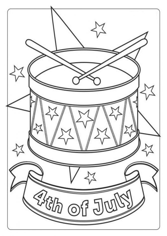 Free Printable 4th Of July Coloring Pages For Toddlers