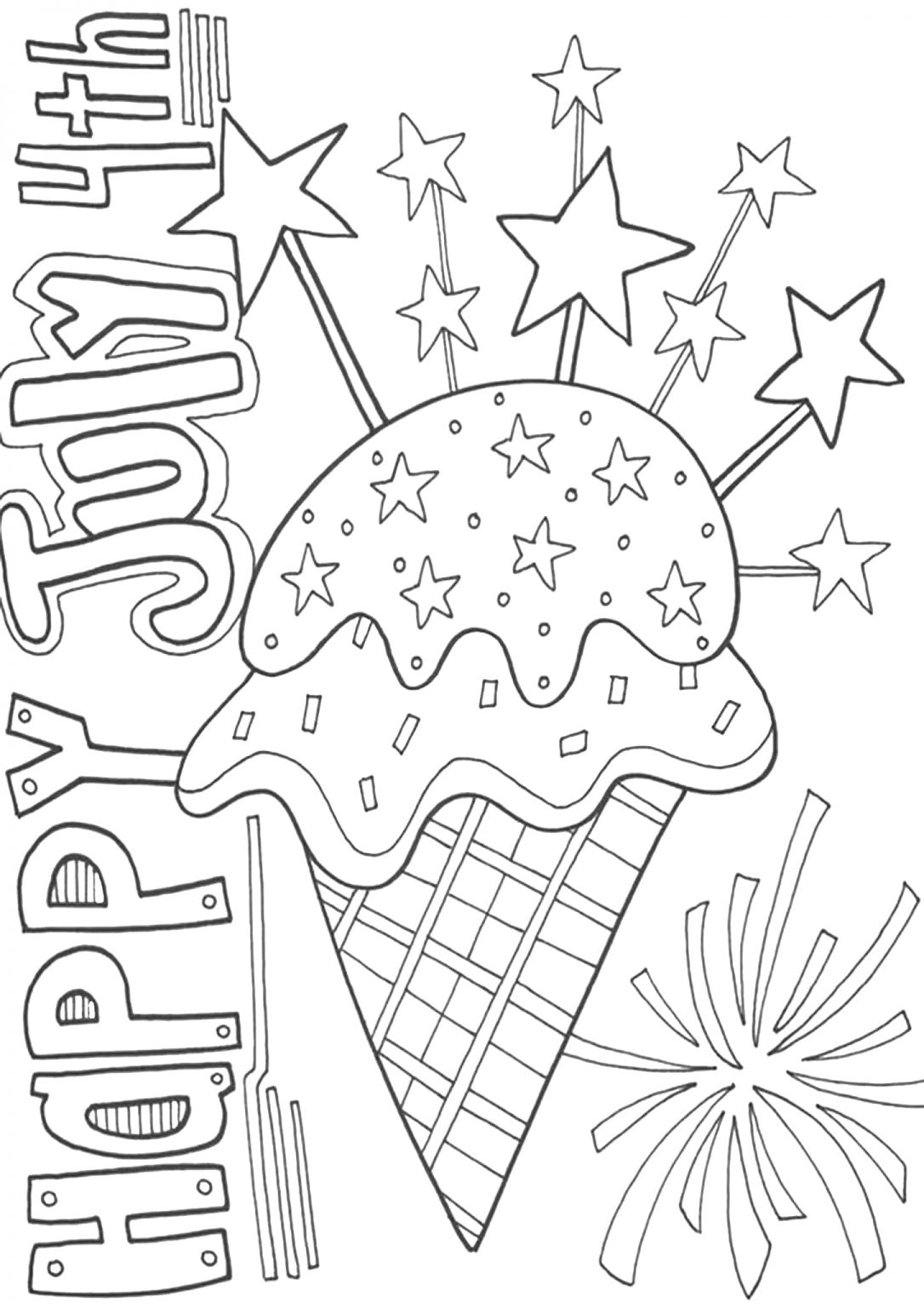 Free & Easy To Print 4th Of July Coloring Pages Tulamama