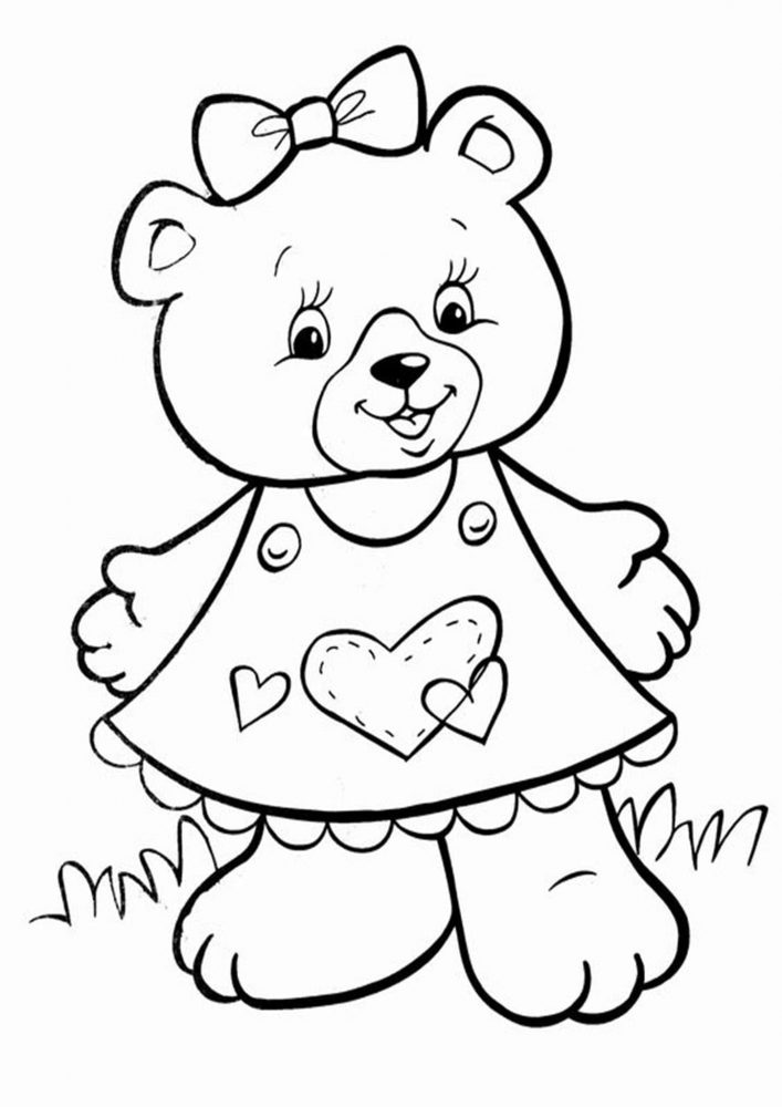 Free & Easy To Print Bear Coloring Pages - Tulamama