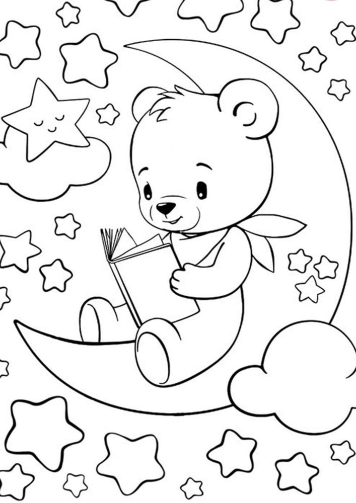 free easy to print bear coloring pages tulamama
