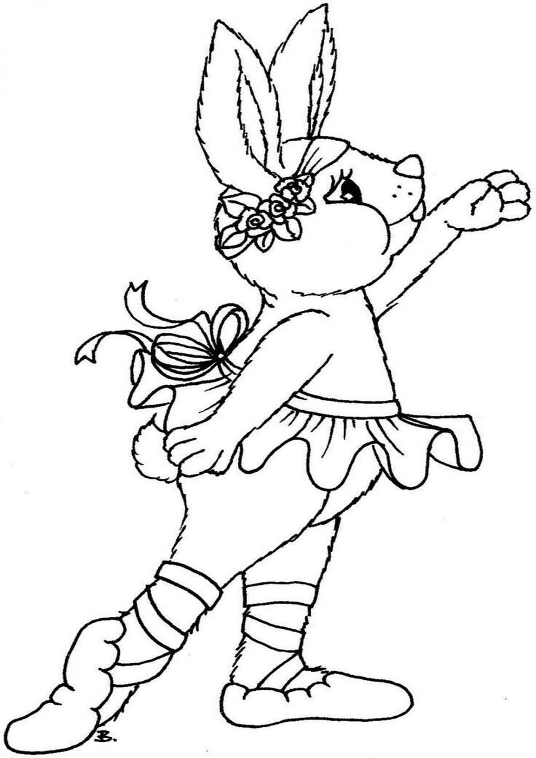 Free & Easy To Print Ballerina Coloring Pages - Tulamama