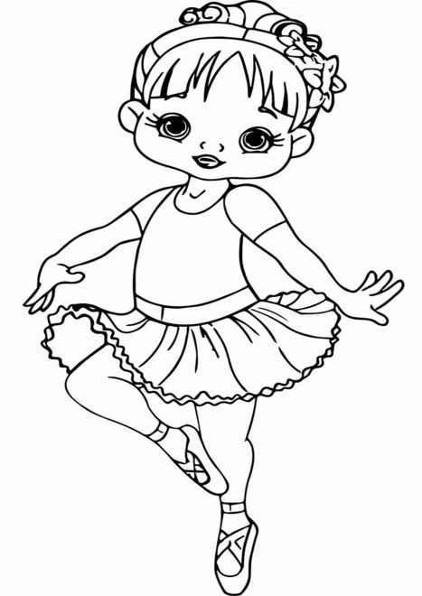 Free & Easy To Print Ballerina Coloring Pages - Tulamama