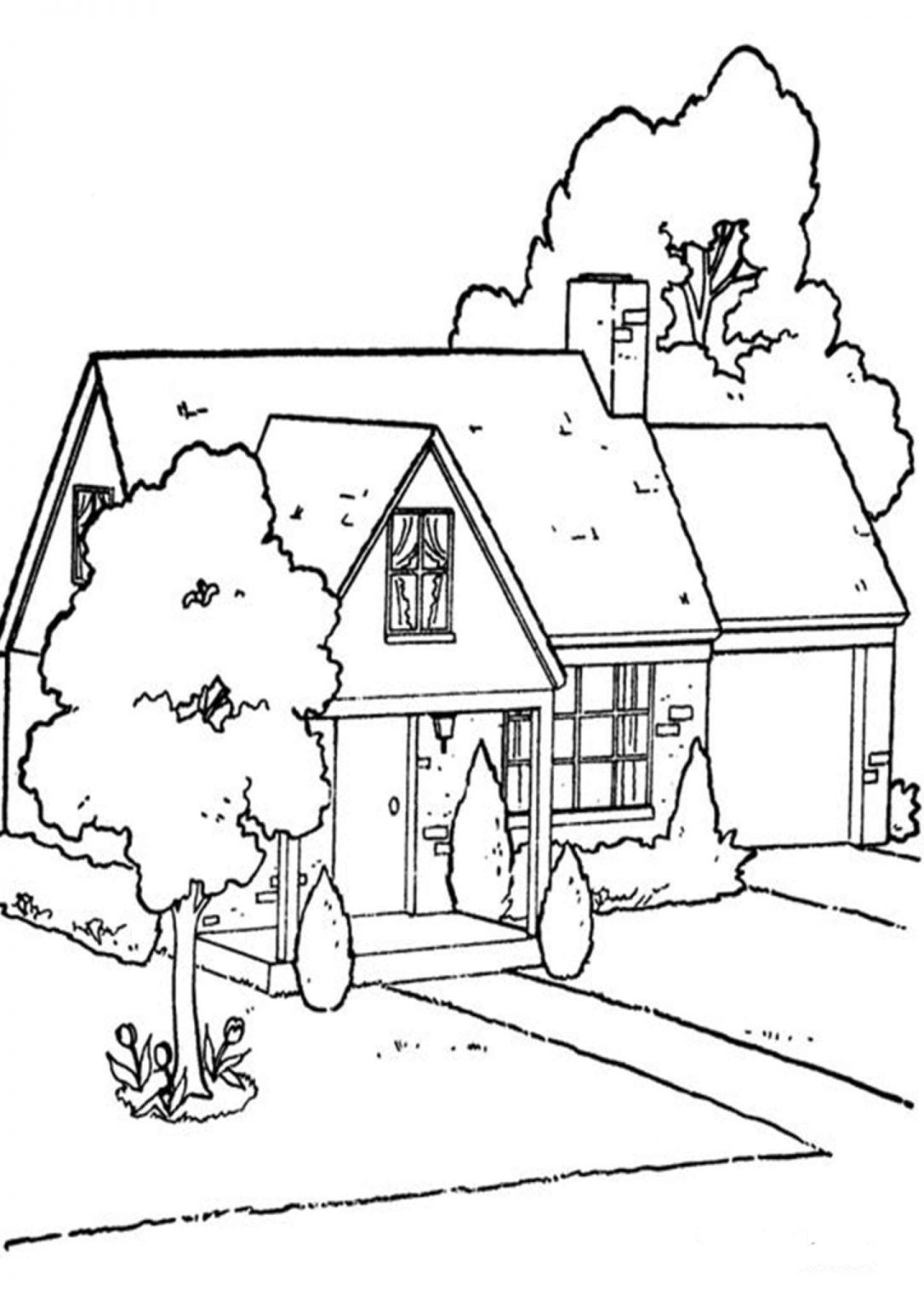 Free & Easy To Print House Coloring Pages Tulamama