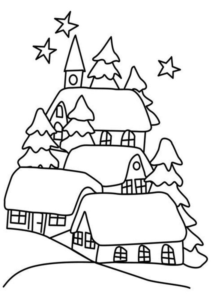Free & Easy To Print House Coloring Pages - Tulamama