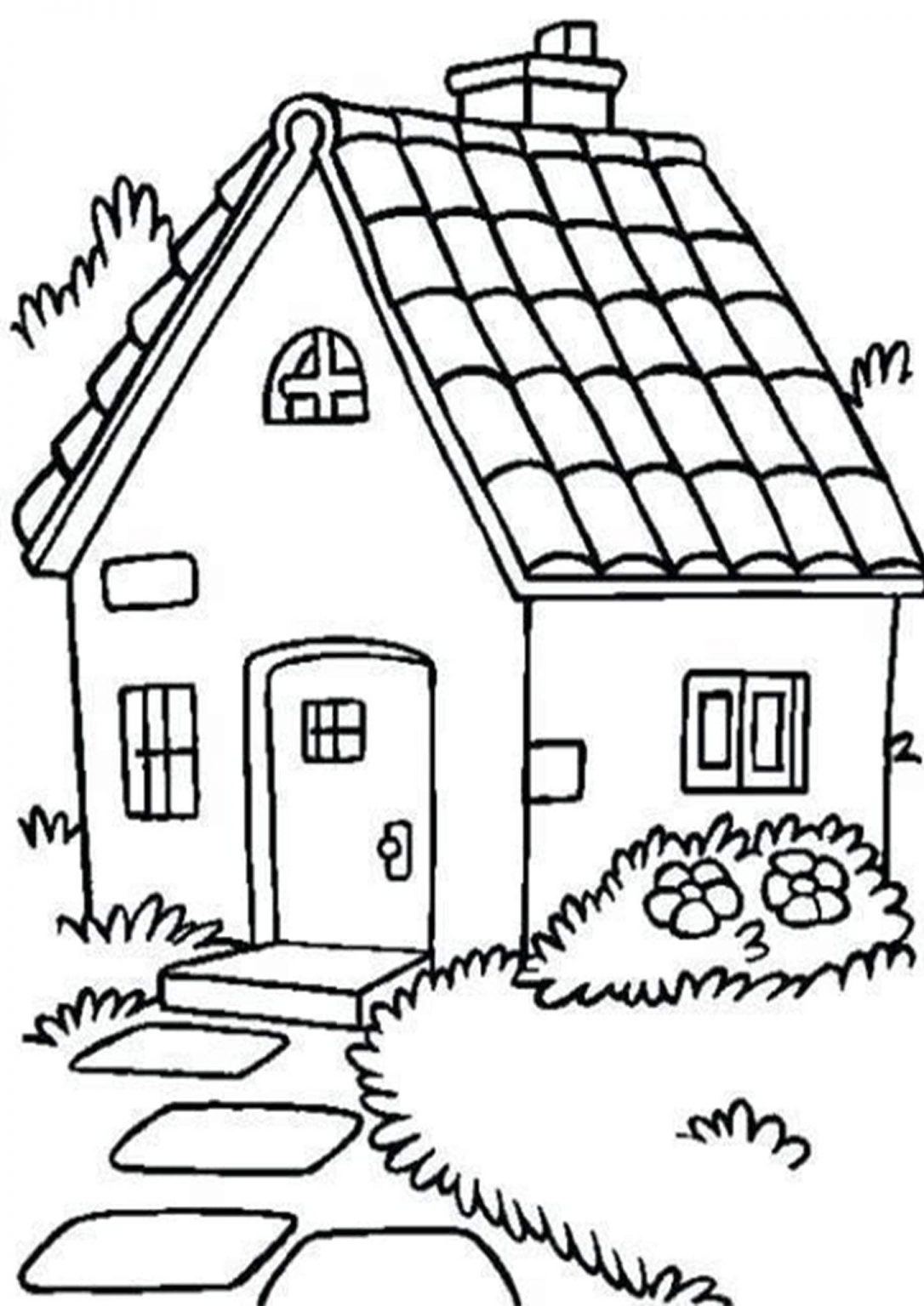 Free & Easy To Print House Coloring Pages - Tulamama