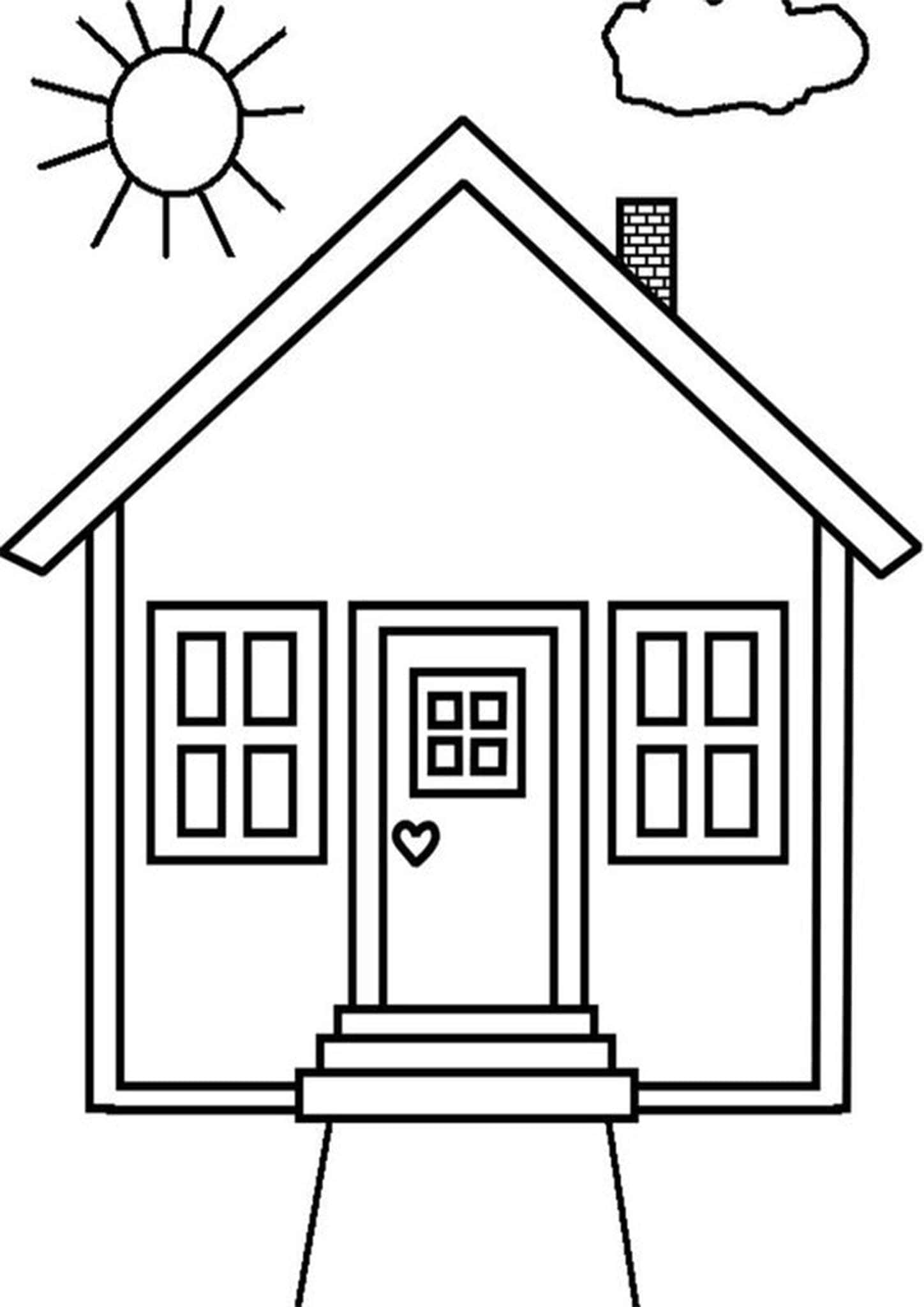 Free & Easy To Print House Coloring Pages Tulamama