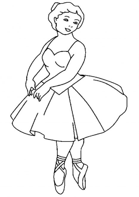 Free & Easy To Print Ballerina Coloring Pages - Tulamama