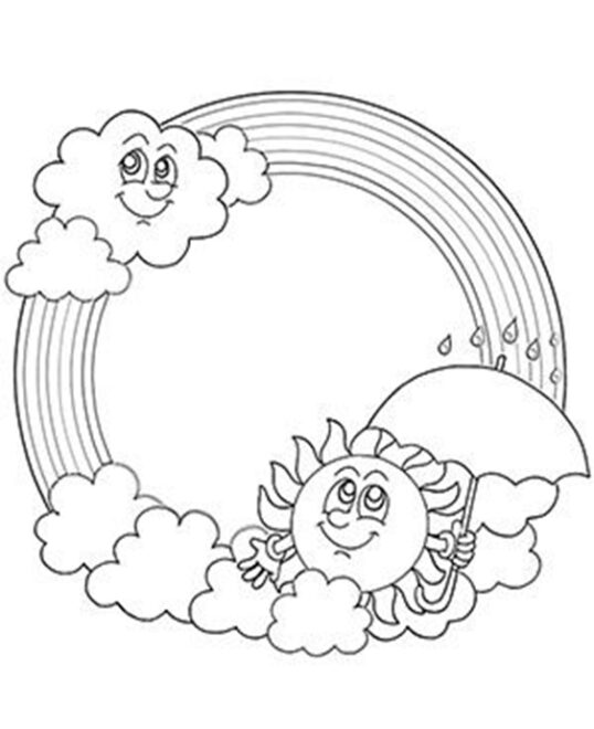 Free & Easy To Print Rainbow Coloring Pages - Tulamama