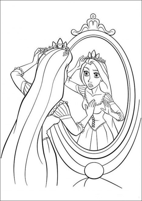 Free & Easy To Print Tangled Coloring Pages - Tulamama