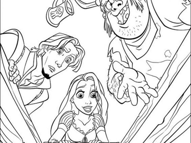 tangled princess coloring pages