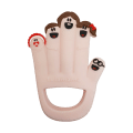 Finger family silicone baby teether
