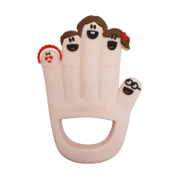 Finger family silicone baby teether