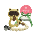 PACIFIER CLIP AND TEETHER BABY SHOWER GIFT SET