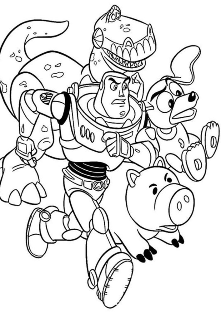 toy story gang coloring page