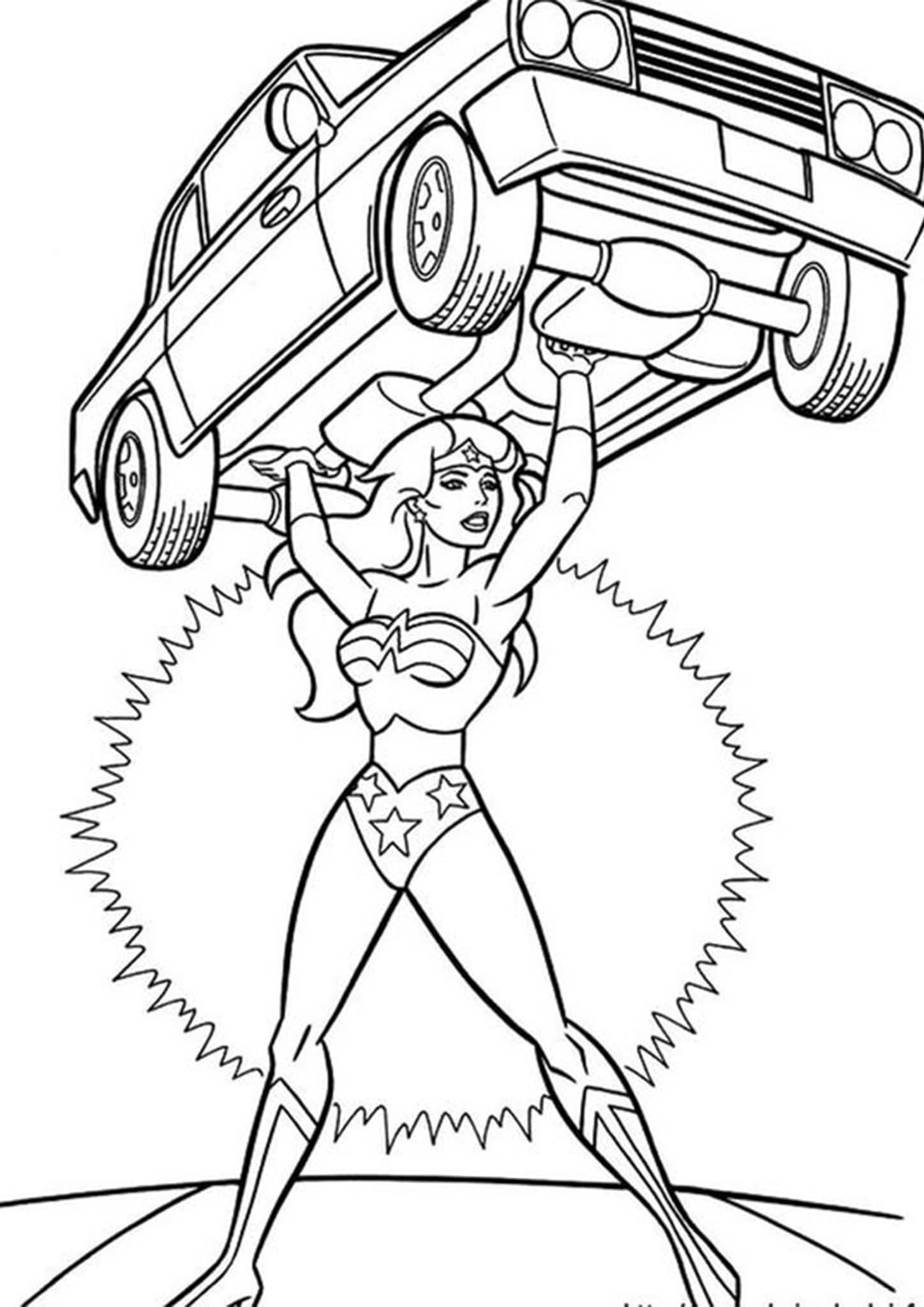 Free & Easy To Print Wonder Woman Coloring Pages - Tulamama