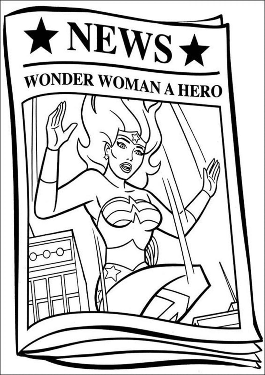 Free Easy To Print Wonder Woman Coloring Pages Tulamama