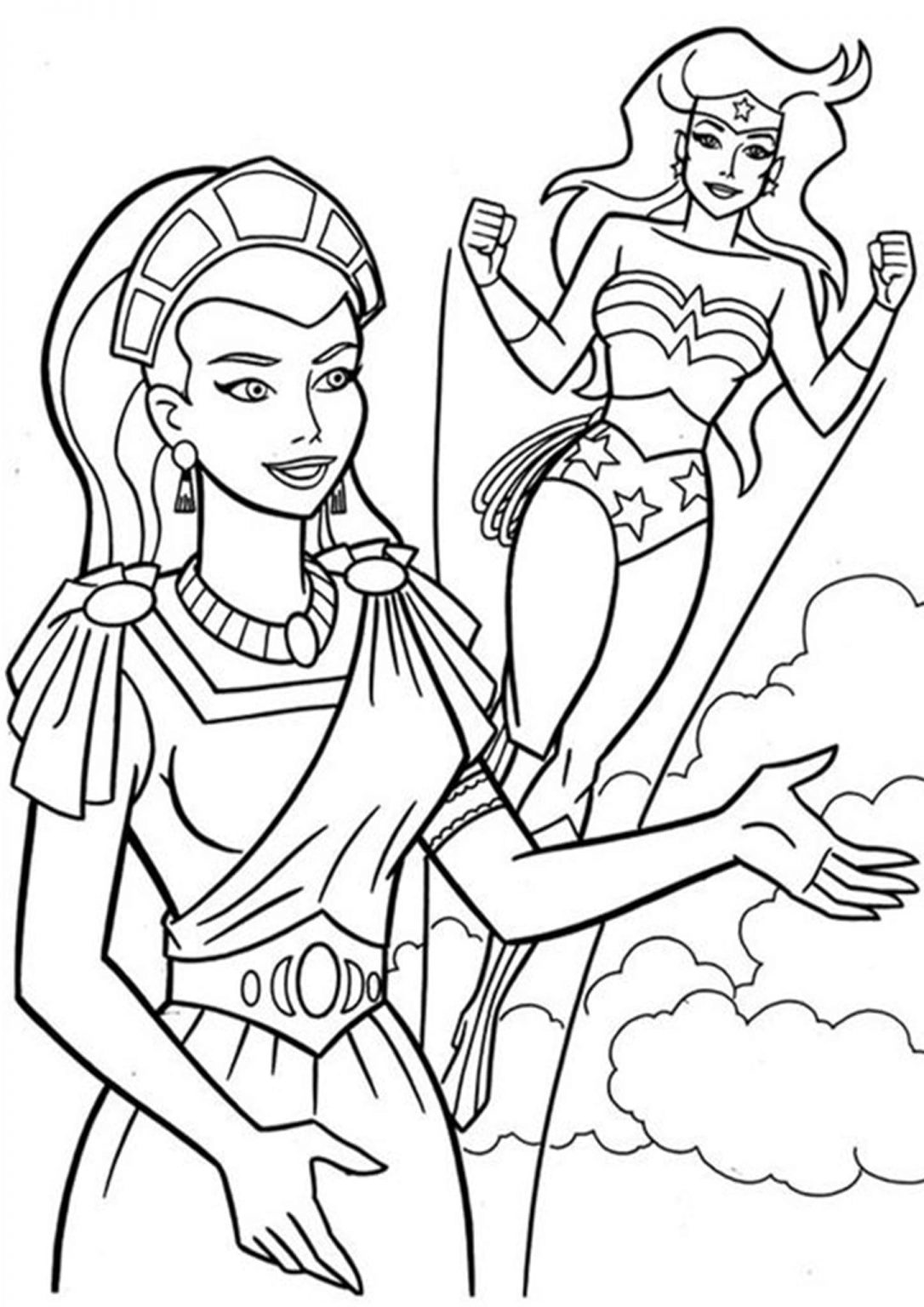 free easy to print wonder woman coloring pages tulamama