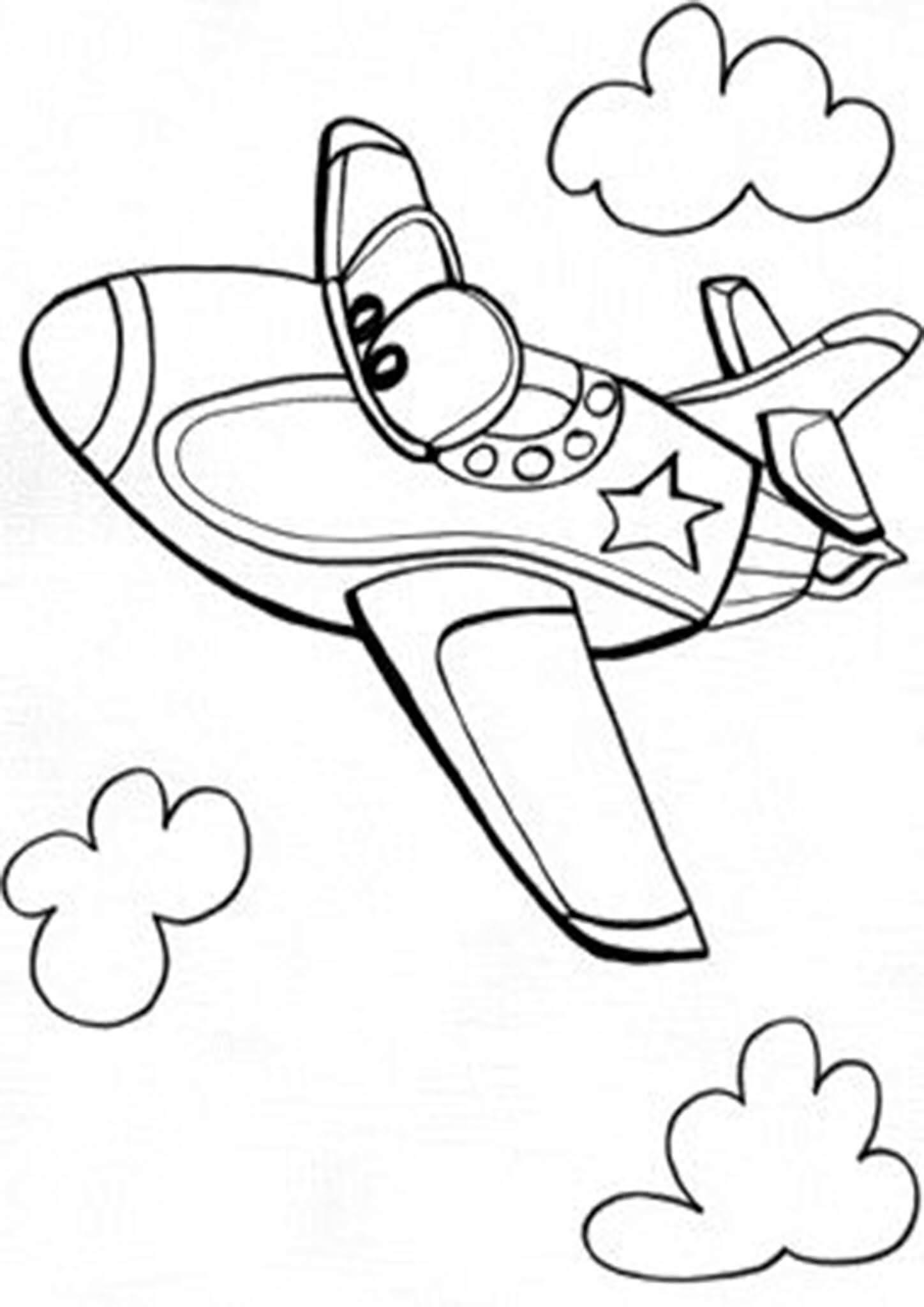 Free & Easy To Print Airplane Coloring Pages - Tulamama