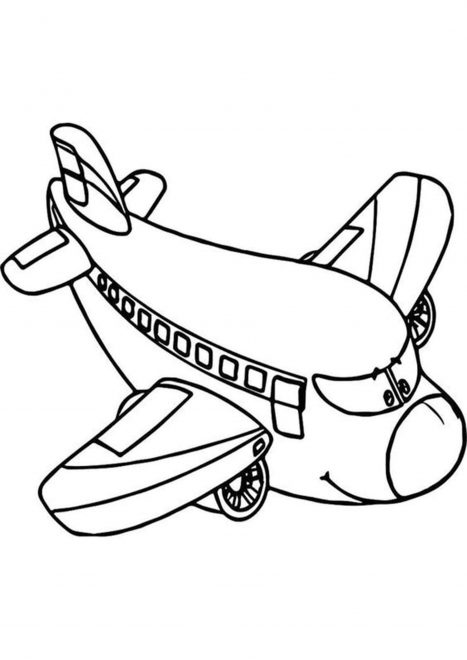 small airplane coloring pages