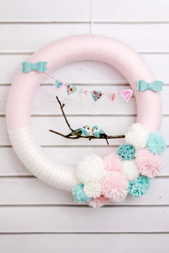 Baby Shower Wreaths | Beautiful ideas for creating your own welcome wreath - perfect for the front door. Amazing DIY designs for baby girl, baby boy, and neutral baby wreath ideas. #babyshower #welcomewreath #homedecor