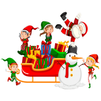 Free & Cute Santa Sleigh Clipart For Your Holiday Decorations - Tulamama
