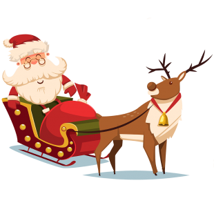 Free & Cute Santa Sleigh Clipart For Your Holiday Decorations - Tulamama