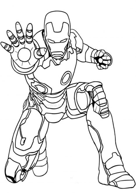 Free & Easy To Print Iron man Coloring Pages - Tulamama