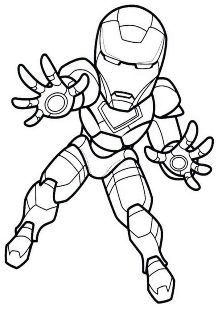 Download Free Easy To Print Iron Man Coloring Pages Tulamama