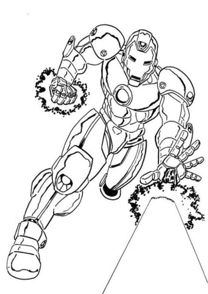 Download Free & Easy To Print Iron man Coloring Pages - Tulamama