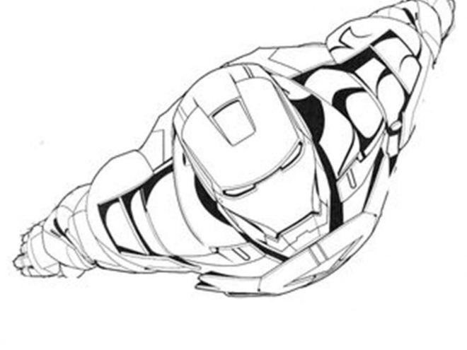 Download Free & Easy To Print Iron man Coloring Pages - Tulamama