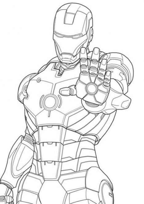 Free & Easy To Print Iron man Coloring Pages - Tulamama