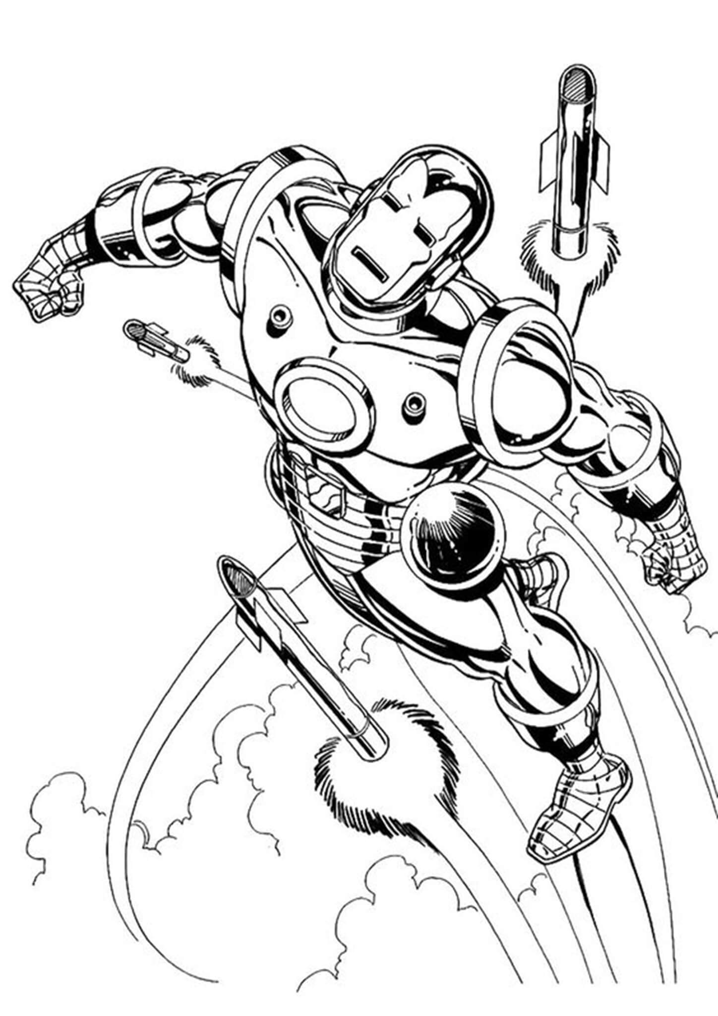 Free & Easy To Print Iron man Coloring Pages - Tulamama
