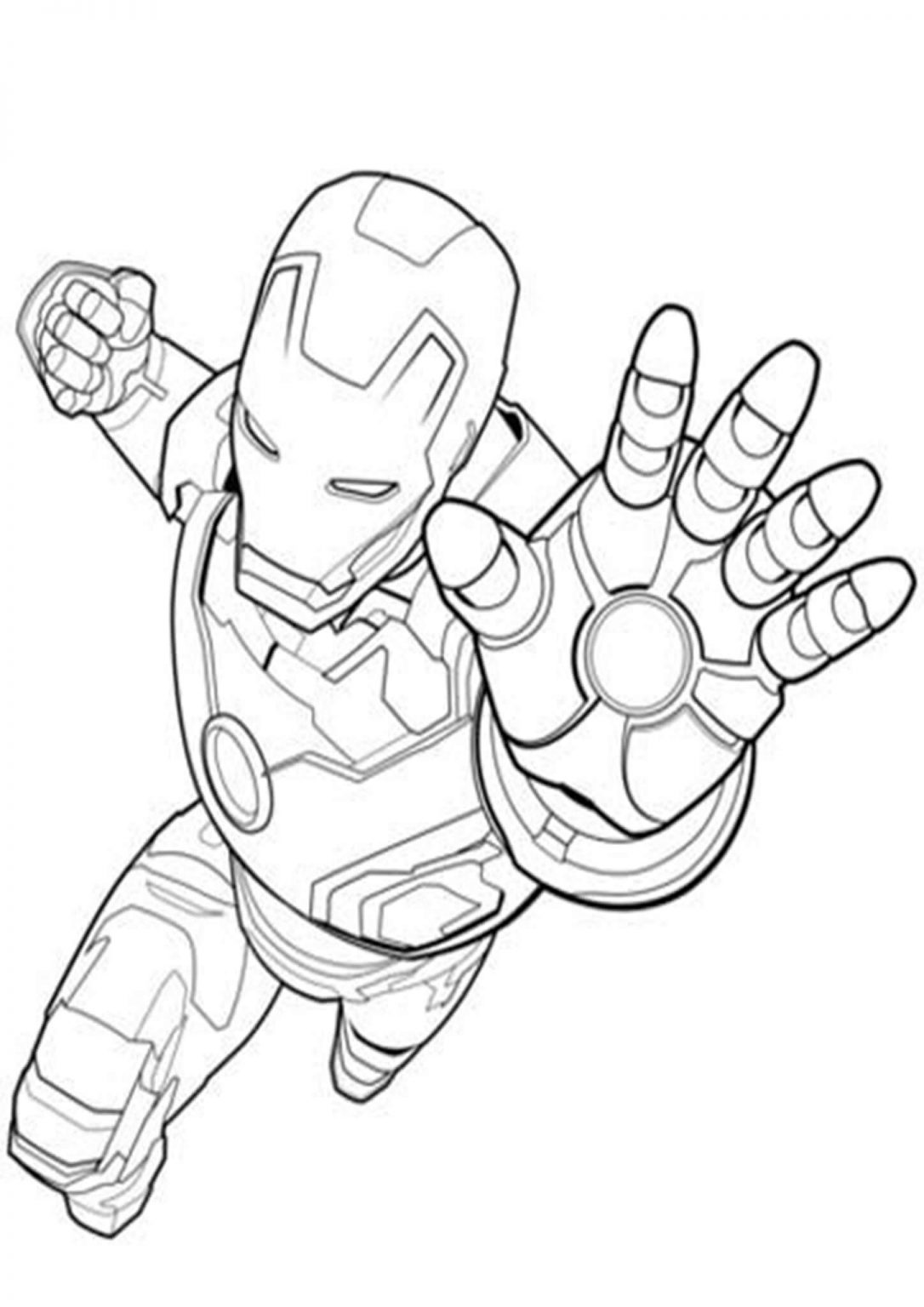 Free & Easy To Print Iron man Coloring Pages - Tulamama