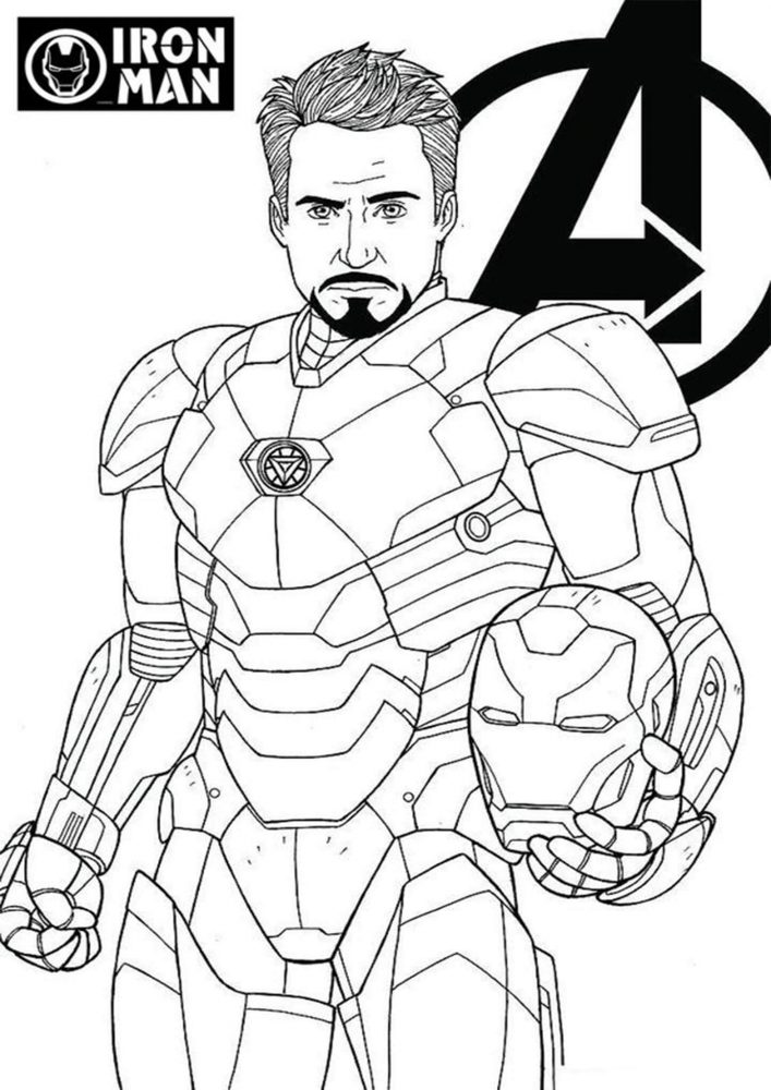 Ironman Printable Coloring Pages