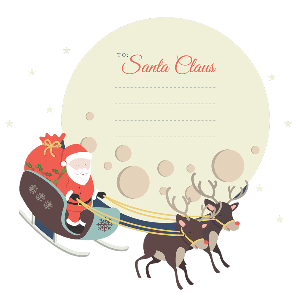 santa sleigh clipart