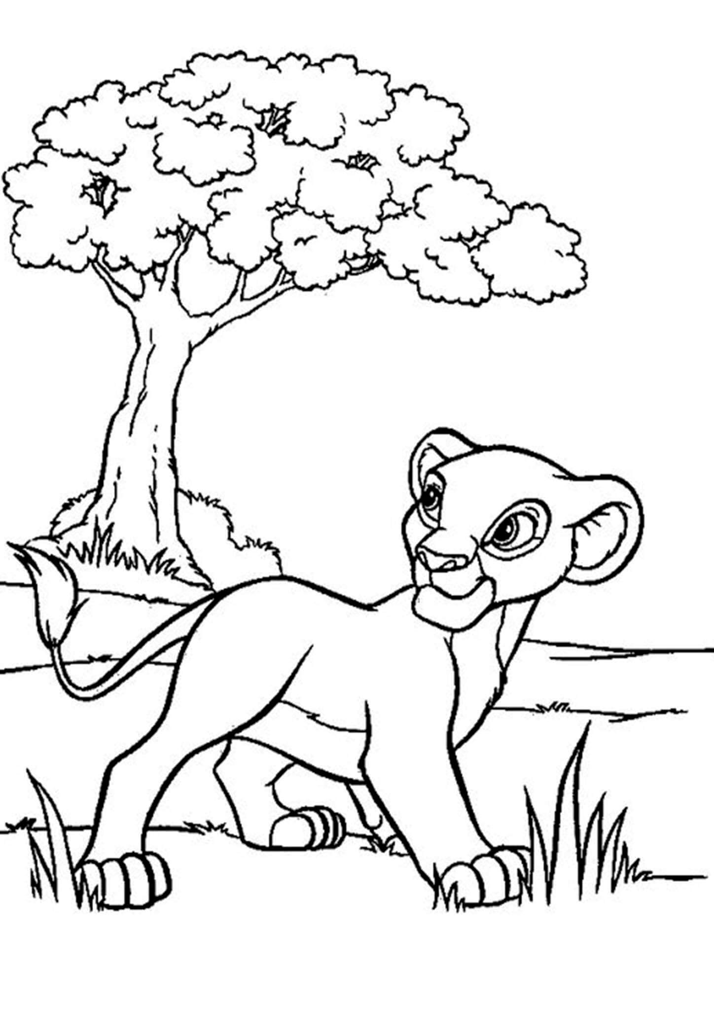 cute lion king coloring pages