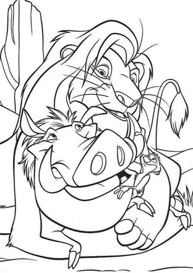 Free & Easy To Print Lion King Coloring Pages - Tulamama