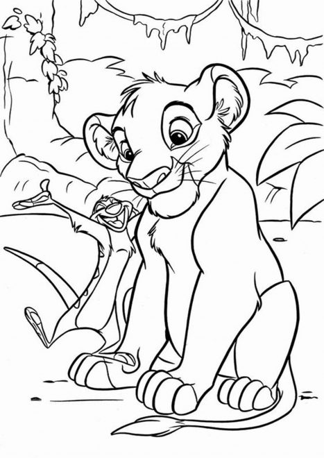 Free & Easy To Print Lion King Coloring Pages - Tulamama