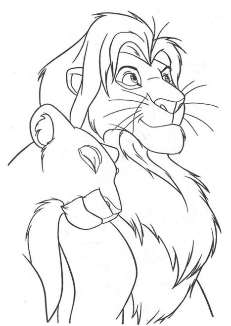 Free & Easy To Print Lion King Coloring Pages - Tulamama
