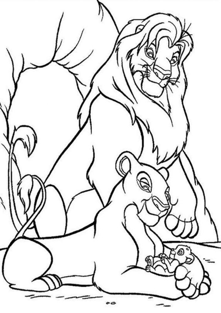 Free & Easy To Print Lion King Coloring Pages - Tulamama