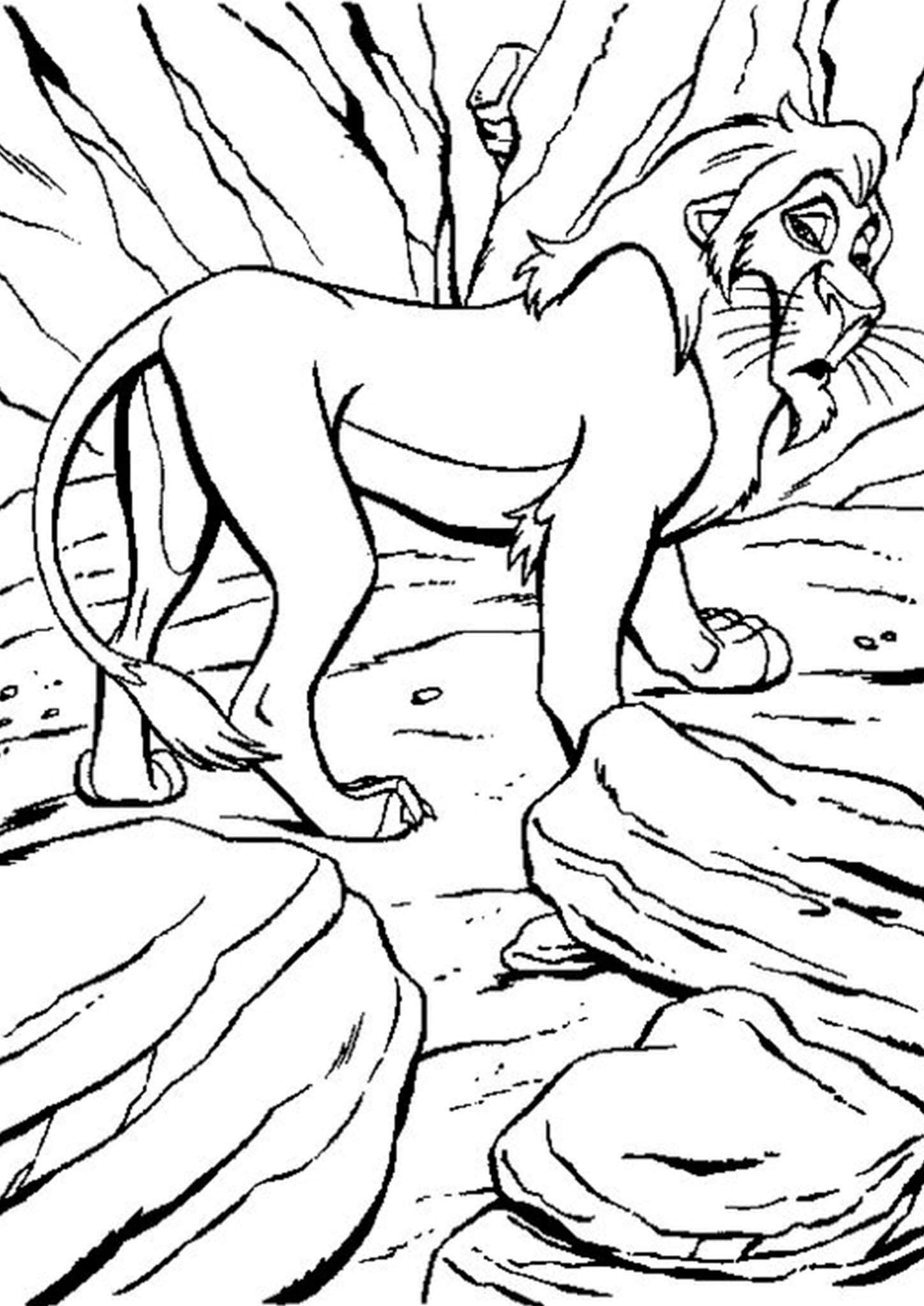 Free Easy To Print Lion King Coloring Pages Tulamama