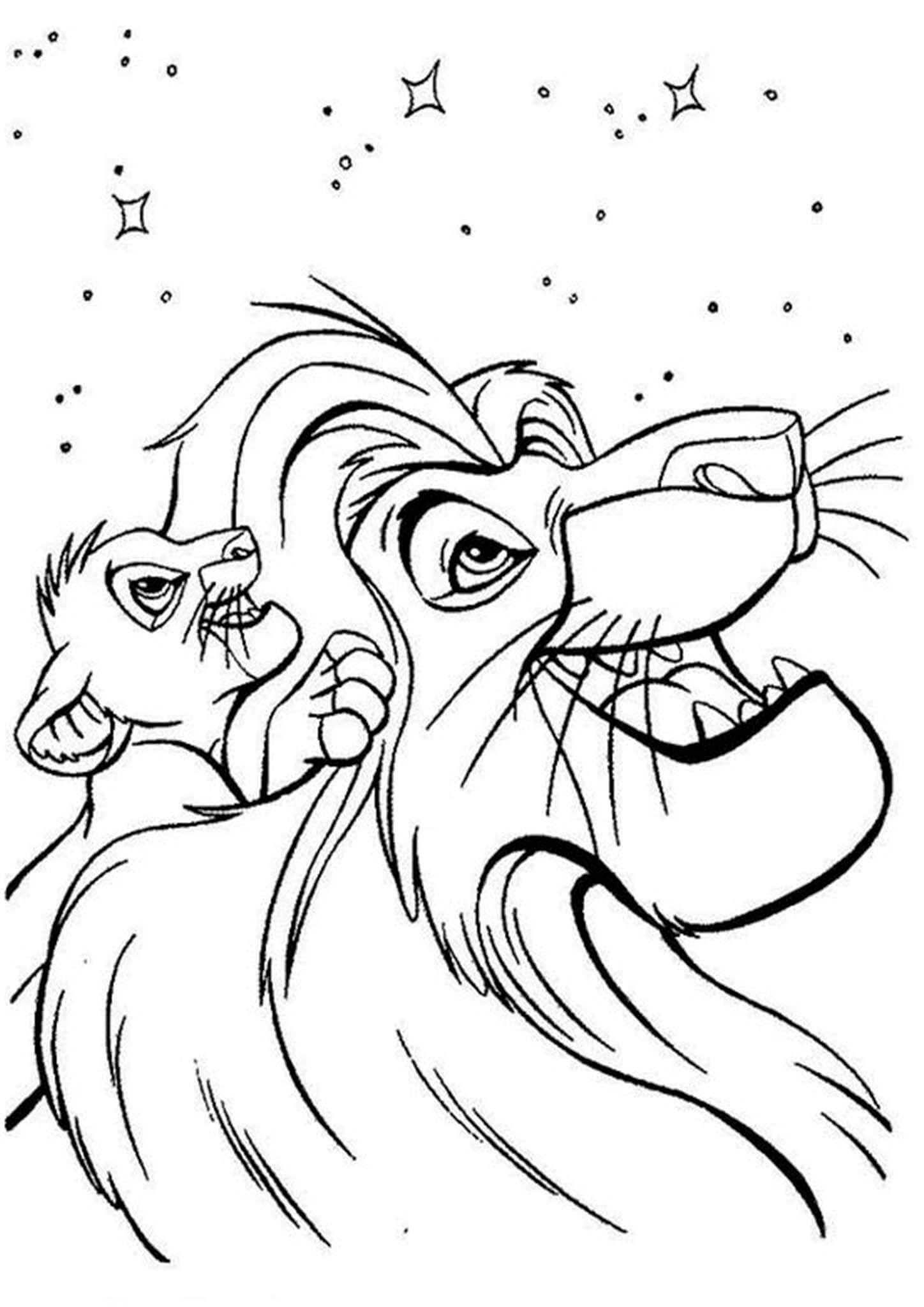 Free & Easy To Print Lion King Coloring Pages - Tulamama