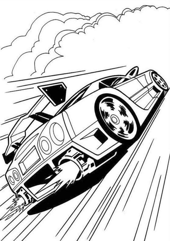 Download Free & Easy To Print Race Car Coloring Pages - Tulamama