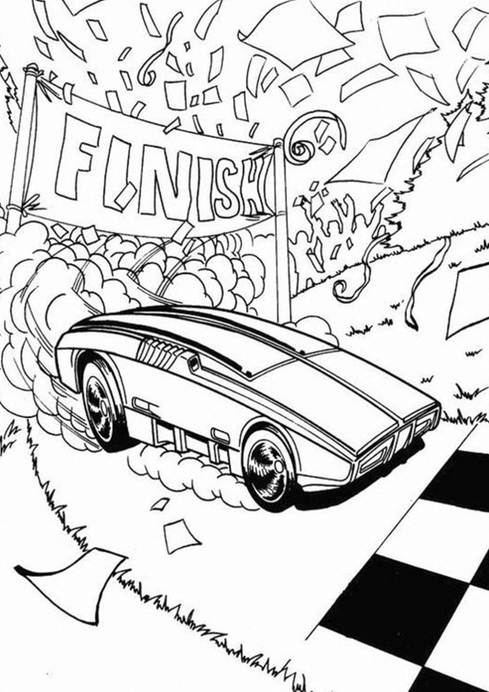 hot wheels coloring pages games for girls