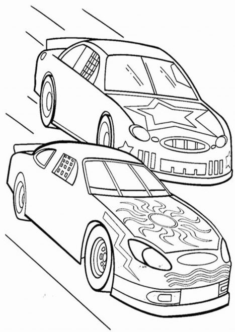 Free & Easy To Print Race Car Coloring Pages - Tulamama